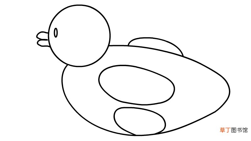 小黄鸭游泳圈简笔画怎么画小黄鸭游泳圈简笔画画法
