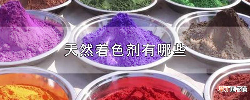 天然着色剂有哪些