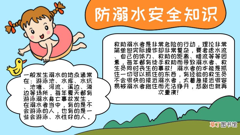 防溺水安全知识手抄报防溺水安全知识手抄报怎么画