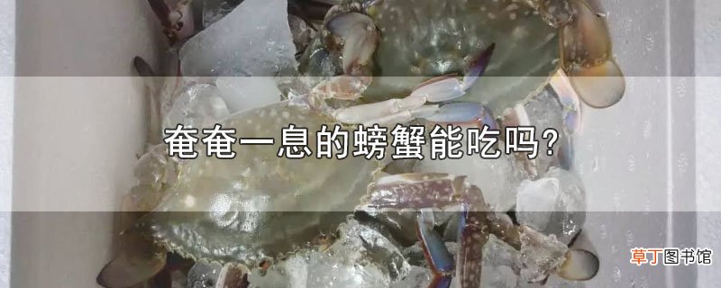 奄奄一息的螃蟹能吃吗?