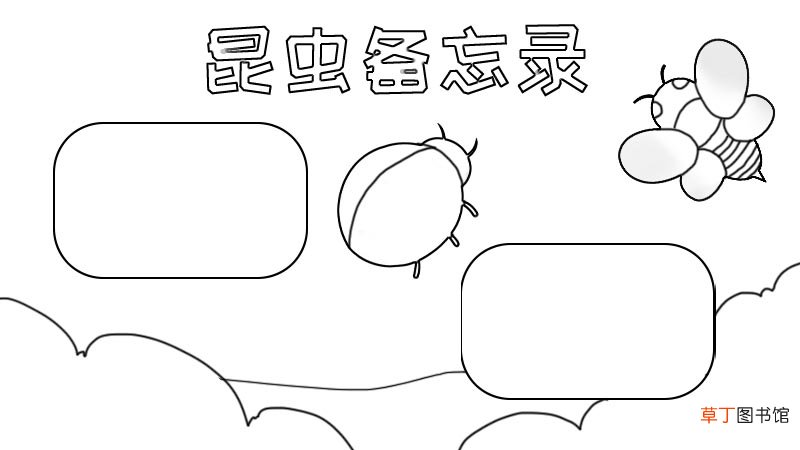 昆虫备忘录手抄报,昆虫备忘录手抄报画法