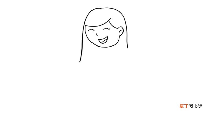 新春扭秧歌的小孩简笔画