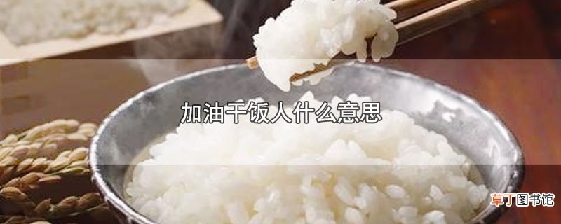 加油干饭人什么意思