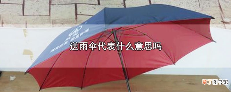 送雨伞代表什么意思吗