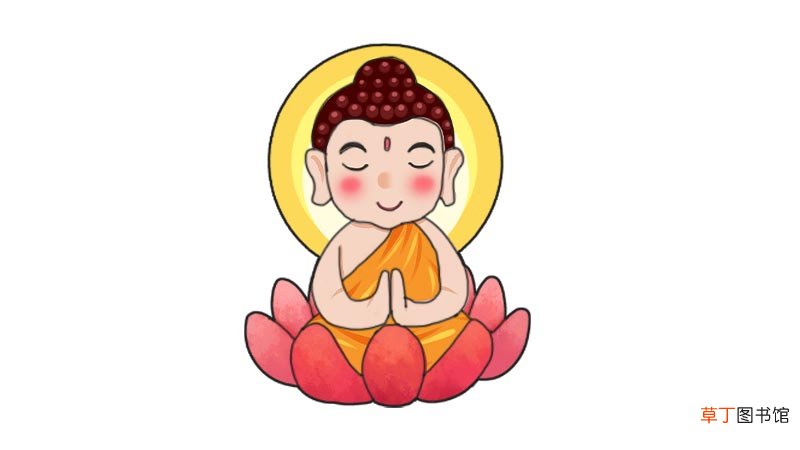 大佛简笔画怎么画大佛简笔画画法