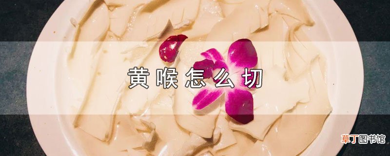 黄喉怎么切