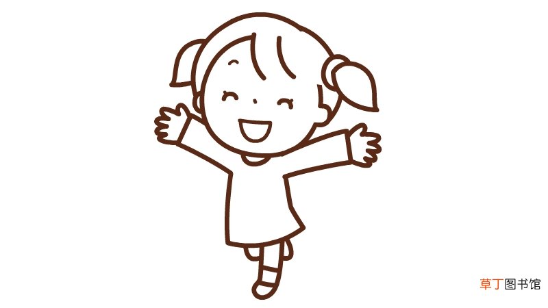 小女孩简笔画步骤小女孩简笔画怎么画