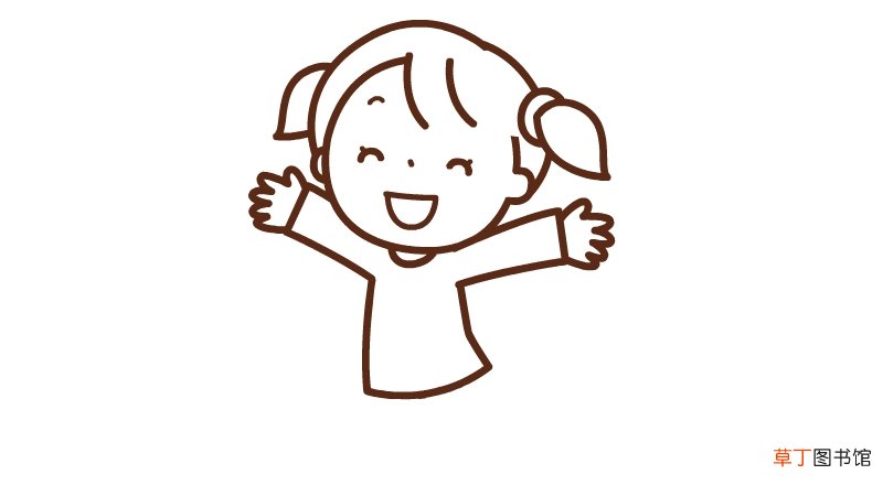 小女孩简笔画步骤小女孩简笔画怎么画