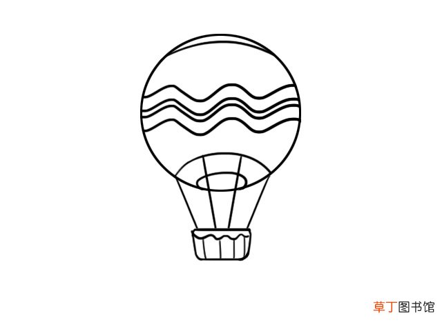 热气球简笔画 热气球怎么画