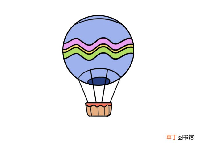 热气球简笔画 热气球怎么画