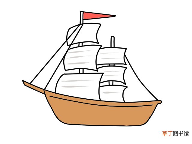 帆船简笔画 帆船怎么画