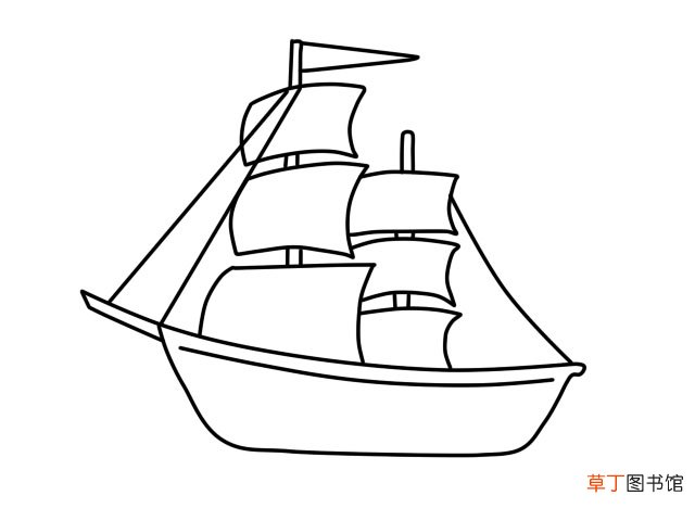 帆船简笔画 帆船怎么画