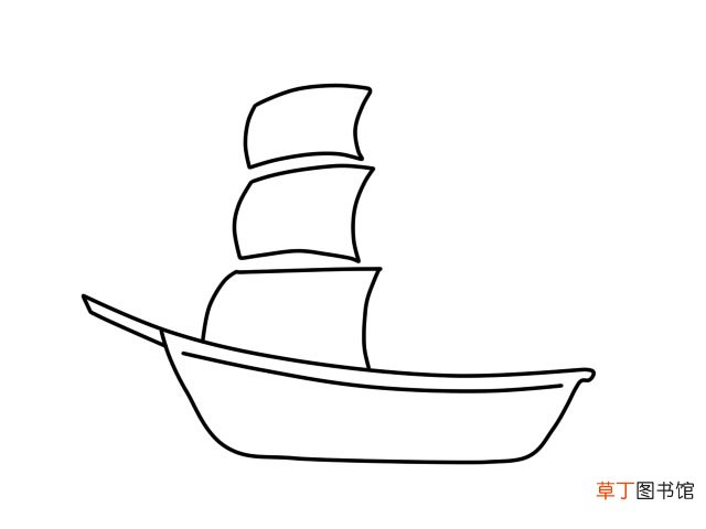 帆船简笔画 帆船怎么画
