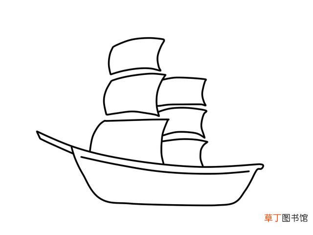 帆船简笔画 帆船怎么画