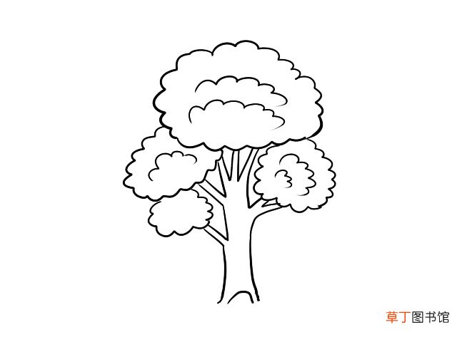 树简笔画 树的画法步骤