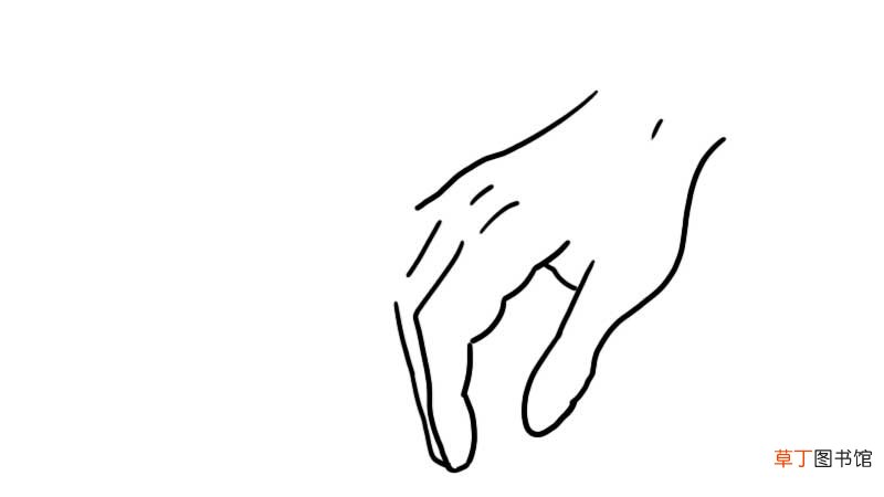 大手牵小手简笔画