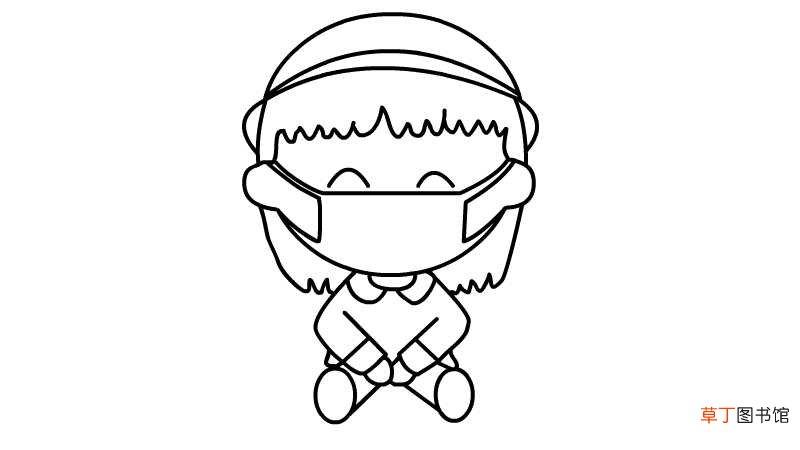 戴口罩的小孩简笔画 戴口罩的小孩简笔画步骤