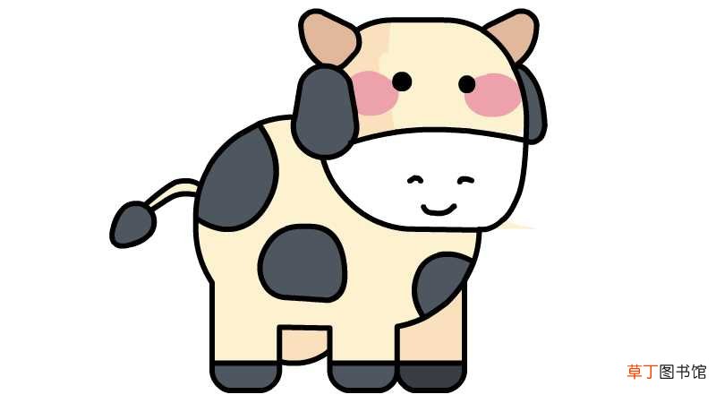 奶牛简笔画画法奶牛简笔画怎么画