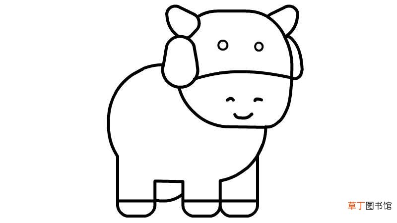 奶牛简笔画画法奶牛简笔画怎么画