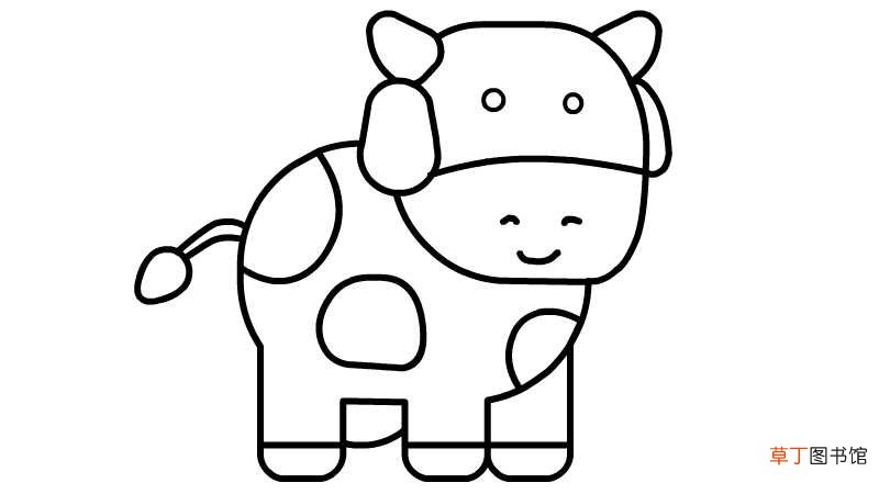 奶牛简笔画画法奶牛简笔画怎么画