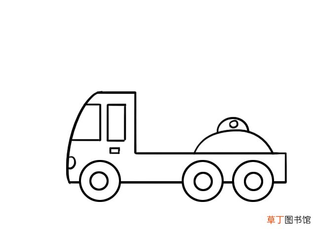 吊车简笔画
