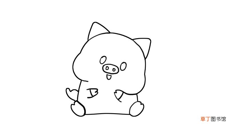 卡通小动物简笔画 卡通小动物的画法