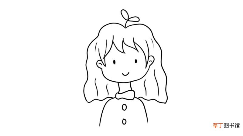 抖音最火小女孩简笔画