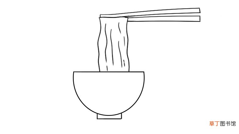 noodles简笔画的画法