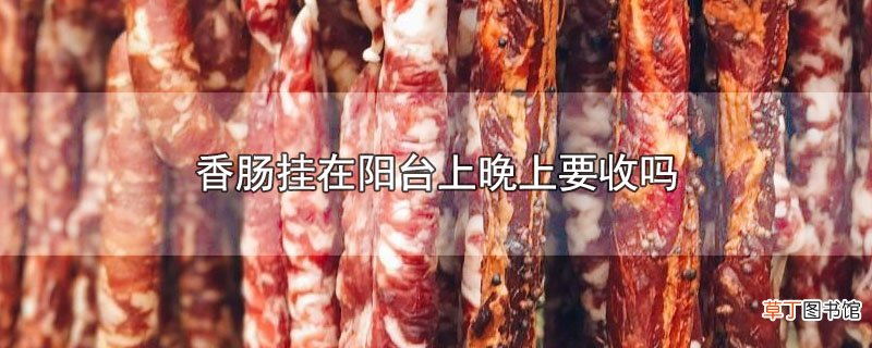 香肠挂在阳台上晚上要收吗
