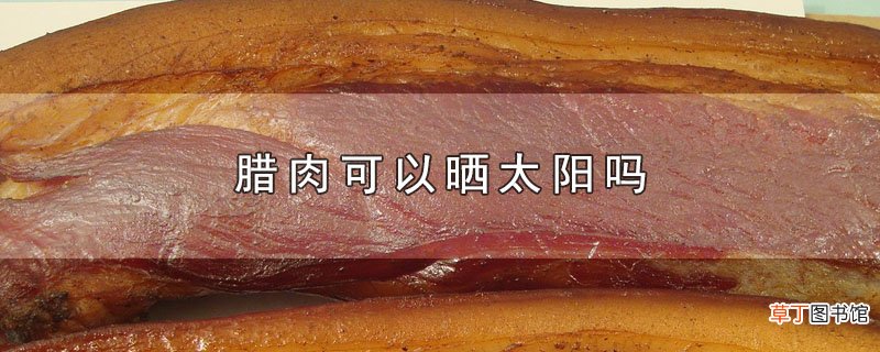 腊肉可以晒太阳吗