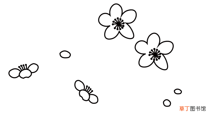 梅花配图简笔画 梅花配图简笔画怎么画
