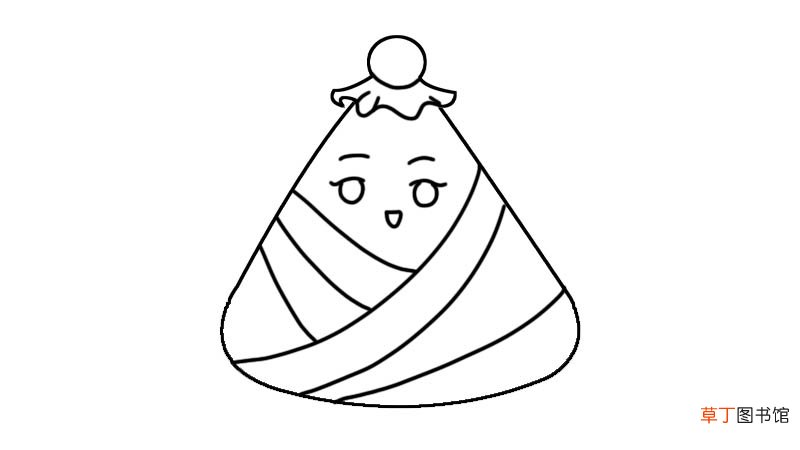 粽子简笔画步骤粽子简笔画教程