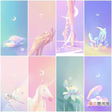 蓝色韩系少女心壁纸，超好看的微信壁纸