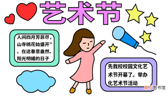 艺术节手抄报 艺术节手抄报怎么画