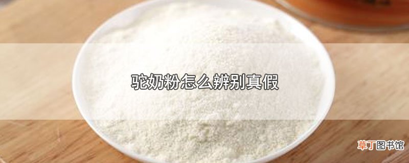 驼奶粉怎么辨别真假