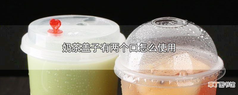 奶茶盖子有两个口怎么使用