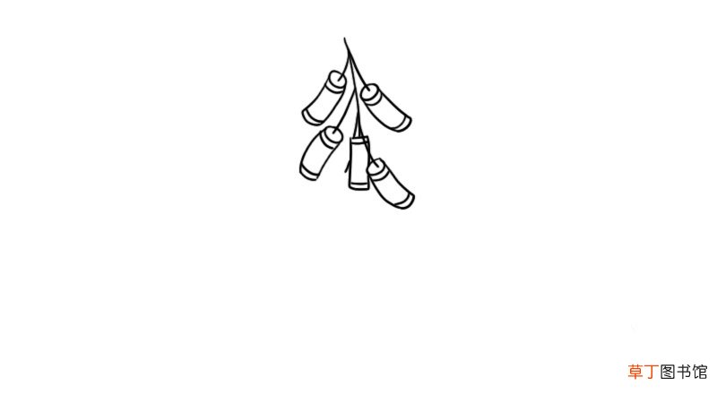 炮竹简笔画 炮竹简笔画怎么画