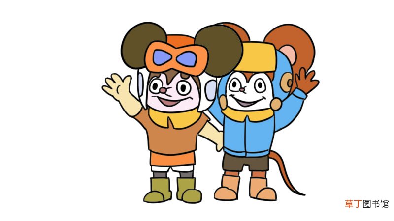 舒克和贝塔简笔画教程舒克和贝塔简笔画画法