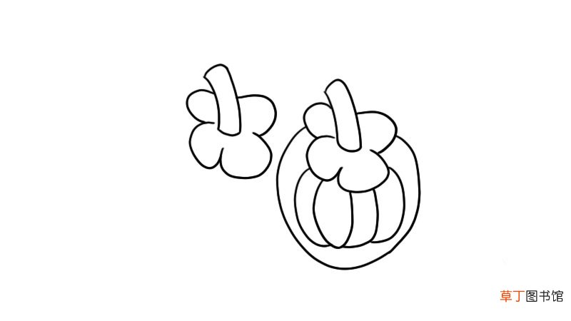 山竹简笔画 山竹简笔画步骤