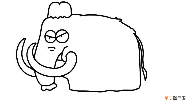 猛犸象简笔画猛犸象简笔画怎么画