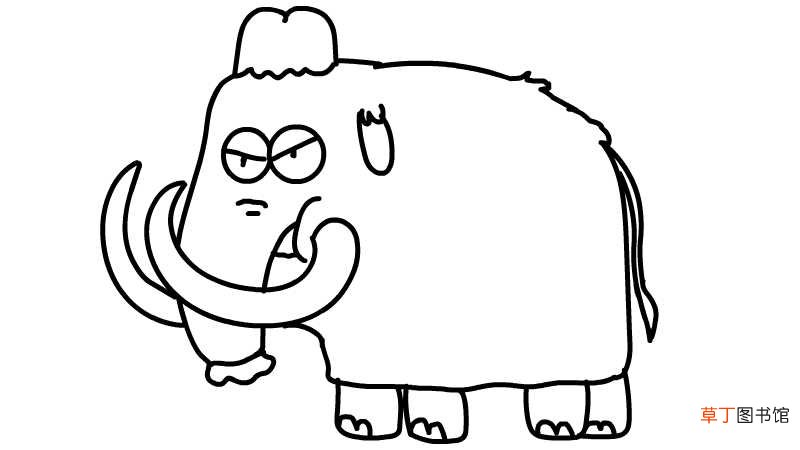猛犸象简笔画猛犸象简笔画怎么画