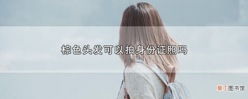 棕色头发可以拍身份证照吗