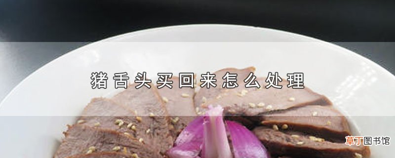 猪舌头买回来怎么处理