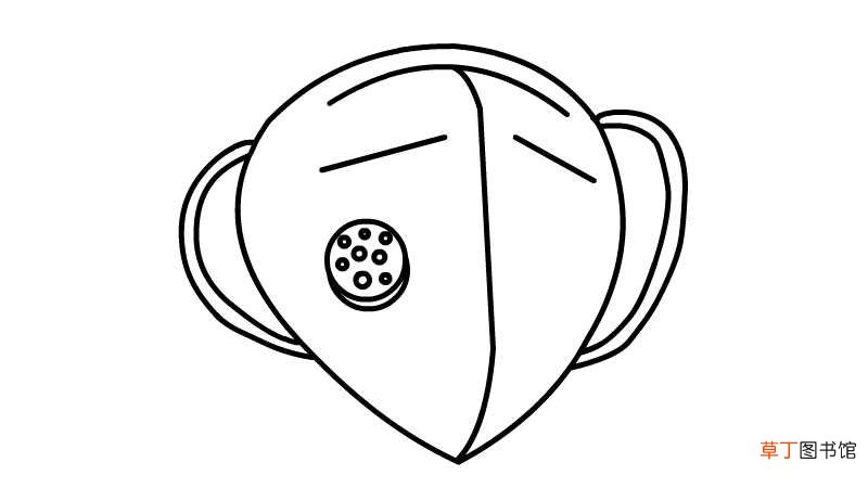 n95口罩简笔画简单画法