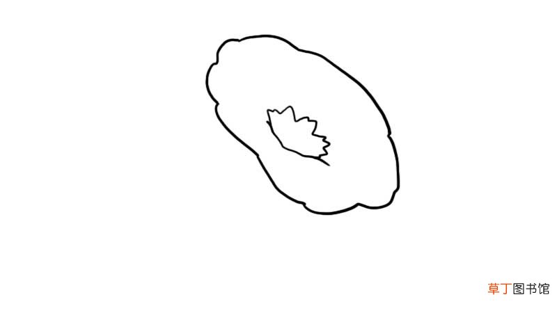 蓝色牵牛花简笔画