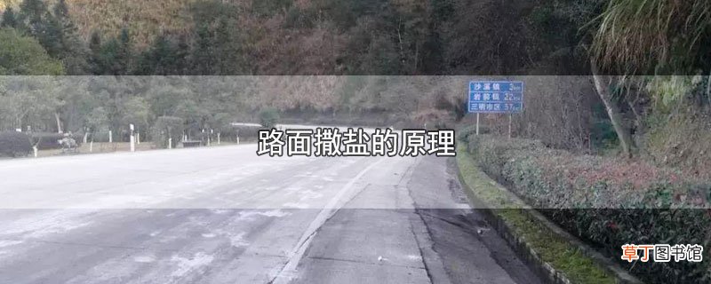 路面撒盐的原理