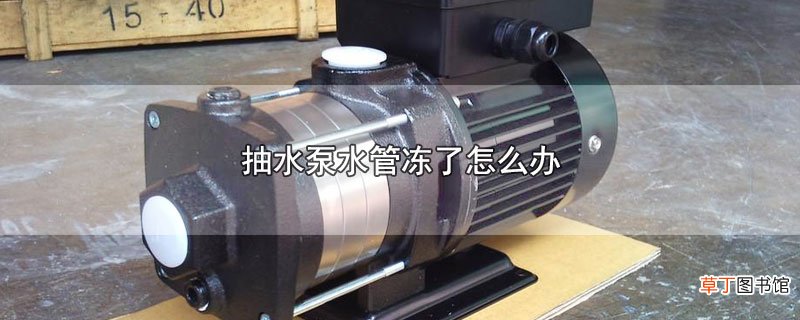抽水泵水管冻了怎么办