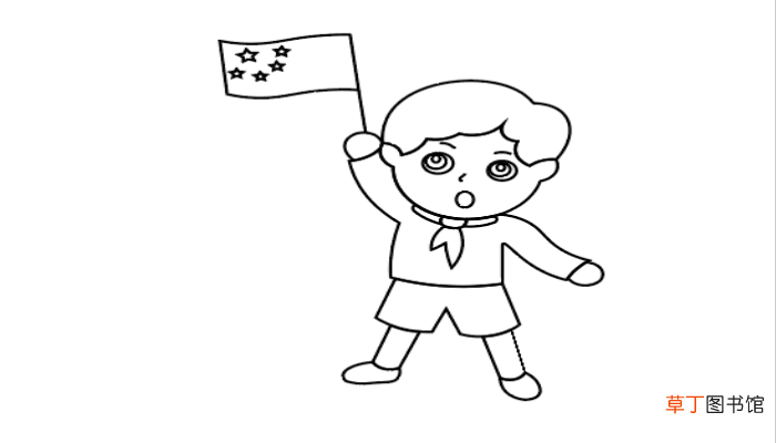 祖国我想对你说简笔画 祖国我想对你说简笔画