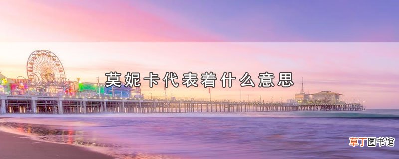 莫妮卡代表着什么意思