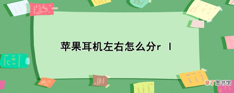 苹果耳机左右怎样分r l